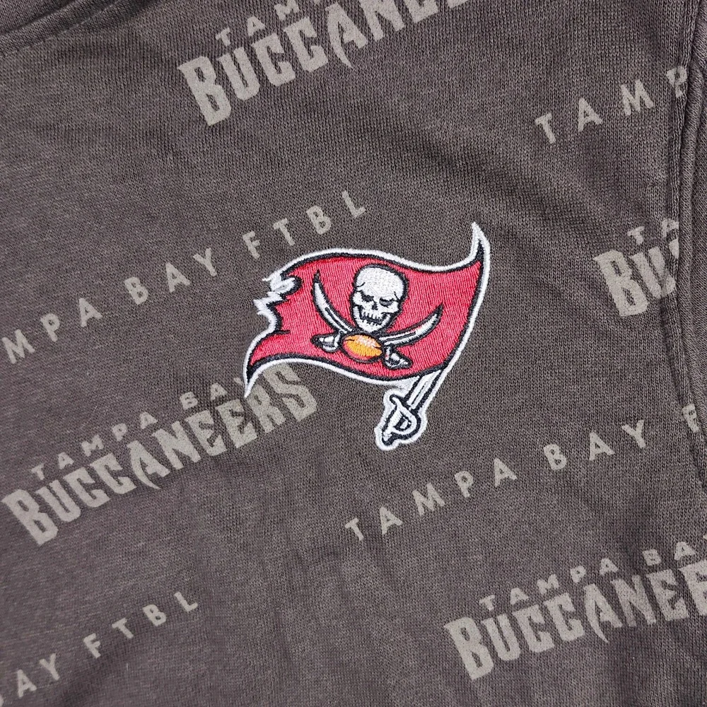 NFL Team Apparel Tampa Bay Buccaneers Hoodie Youth Large‎ 14-16 Brown AOP